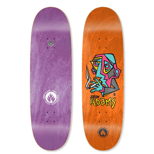 Black Label Adams "Smoking Section" 9.5" Egg Skateboard Deck - Happyart