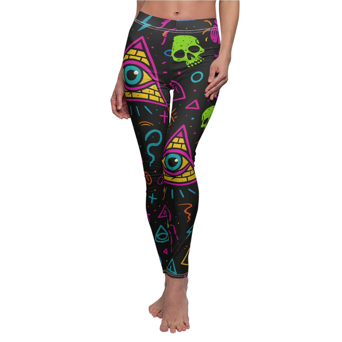 Neon Illuminati Chaos – Cut & Sew Leggings | Limited Edition Illuminasty Drop