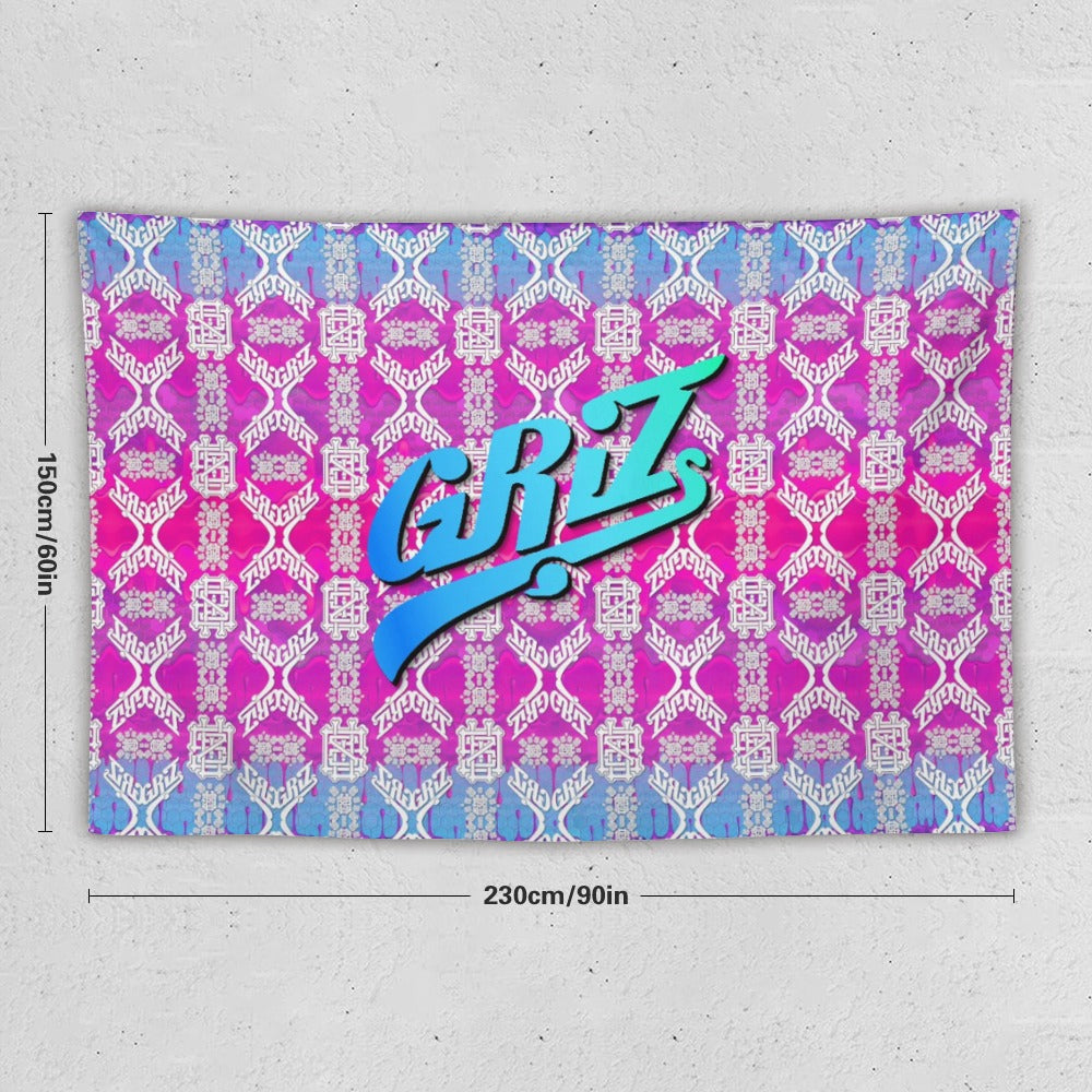 Custom EDM Artist Tapestry Rave Wall Hanging Music Festival Flag Camping Totem Decoration Large Multiple Sizes