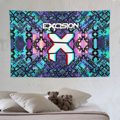 Custom EDM Artist Tapestry Rave Wall Hanging Music Festival Flag Camping Totem Decoration Large Multiple Sizes