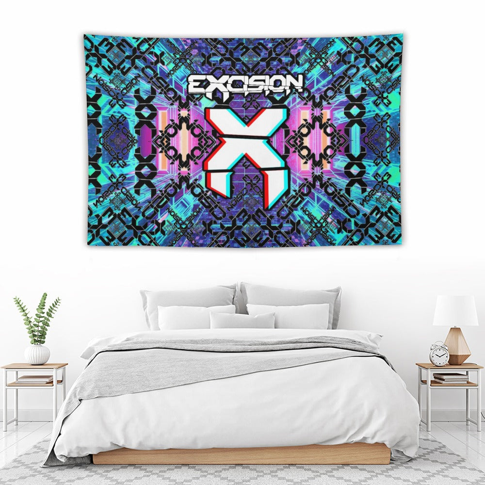 Custom EDM Artist Tapestry Rave Wall Hanging Music Festival Flag Camping Totem Decoration Large Multiple Sizes