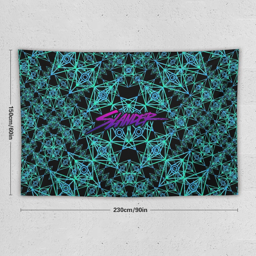 Custom EDM Artist Tapestry Rave Wall Hanging Music Festival Flag Camping Totem Decoration Large Multiple Sizes