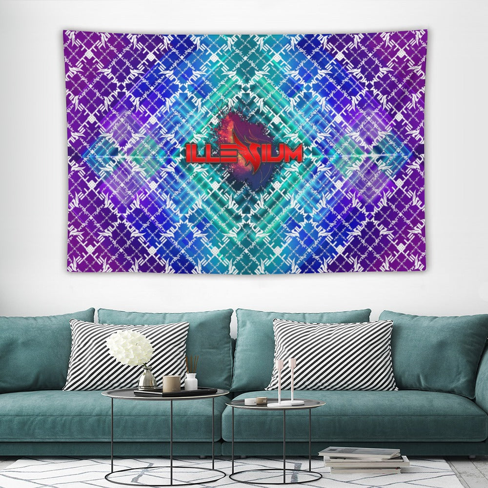 Custom EDM Artist Tapestry Rave Wall Hanging Music Festival Flag Camping Totem Decoration Large Multiple Sizes