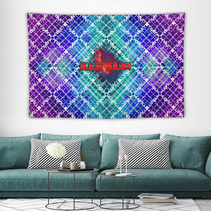 Custom EDM Artist Tapestry Rave Wall Hanging Music Festival Flag Camping Totem Decoration Large Multiple Sizes