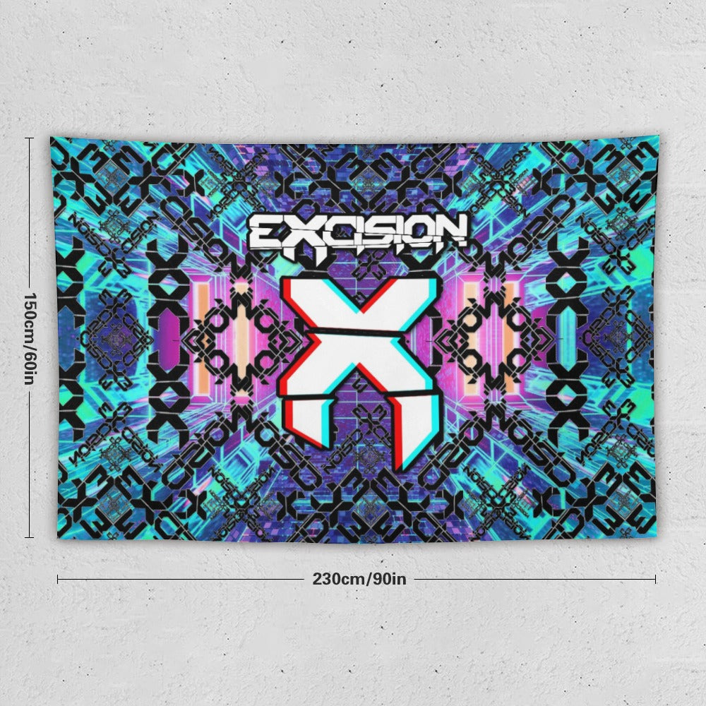Custom EDM Artist Tapestry Rave Wall Hanging Music Festival Flag Camping Totem Decoration Large Multiple Sizes