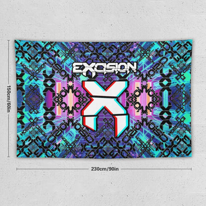 Custom EDM Artist Tapestry Rave Wall Hanging Music Festival Flag Camping Totem Decoration Large Multiple Sizes