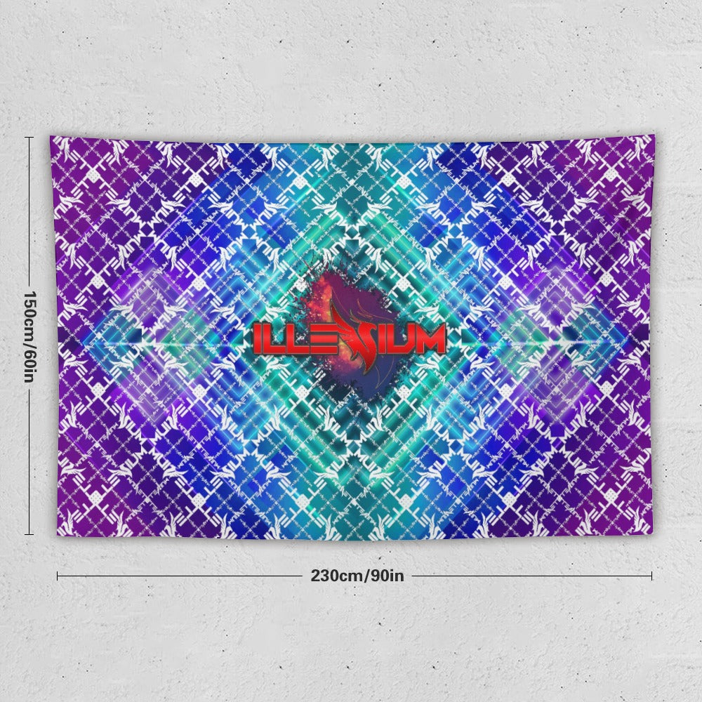 Custom EDM Artist Tapestry Rave Wall Hanging Music Festival Flag Camping Totem Decoration Large Multiple Sizes
