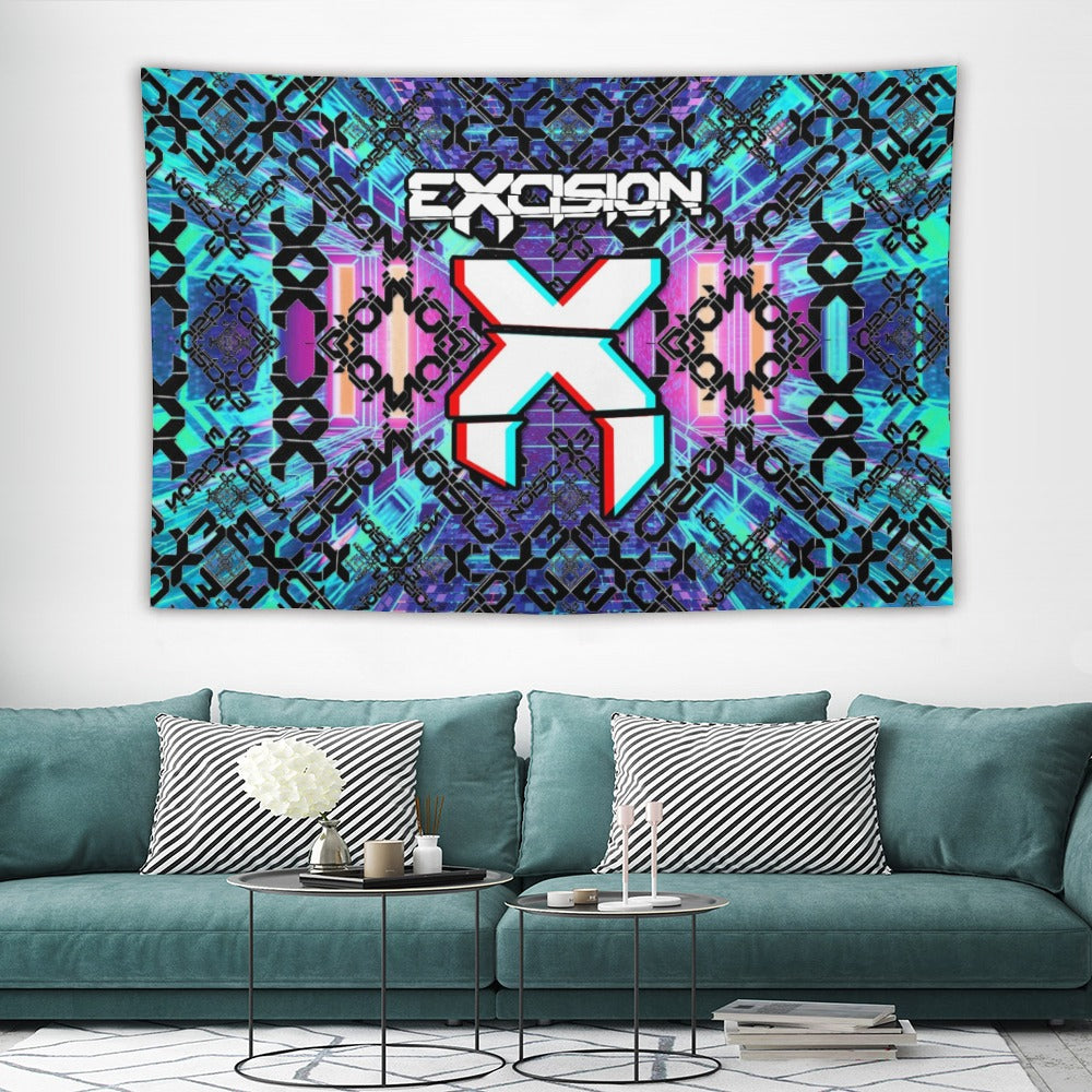 Custom EDM Artist Tapestry Rave Wall Hanging Music Festival Flag Camping Totem Decoration Large Multiple Sizes