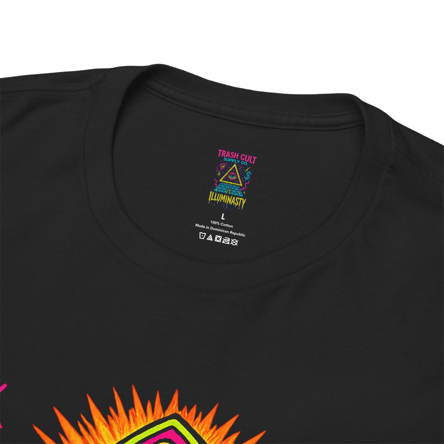 Holy Sh*t, It’s Raccoon Jesus – Neon Trash Cult Graphic Tee | Gildan 5000 | Limited Edition