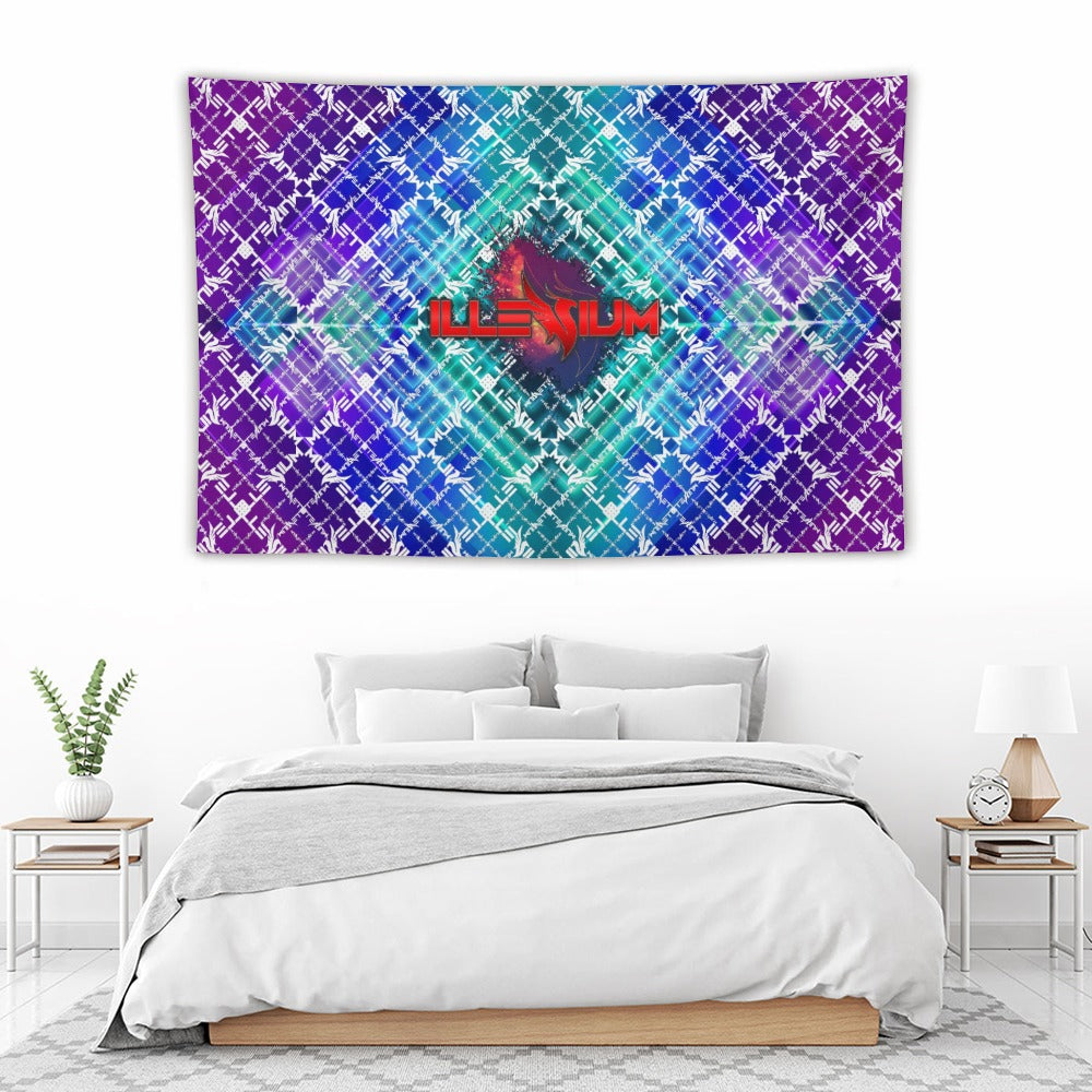 Custom EDM Artist Tapestry Rave Wall Hanging Music Festival Flag Camping Totem Decoration Large Multiple Sizes