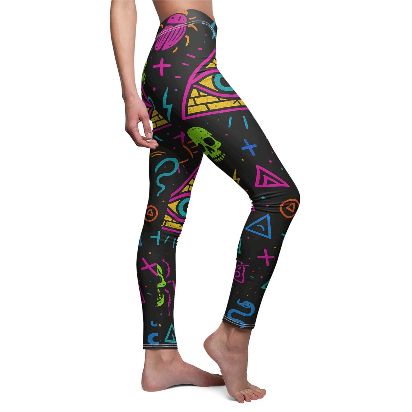Neon Illuminati Chaos – Cut & Sew Leggings | Limited Edition Illuminasty Drop
