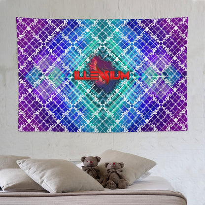 Custom EDM Artist Tapestry Rave Wall Hanging Music Festival Flag Camping Totem Decoration Large Multiple Sizes