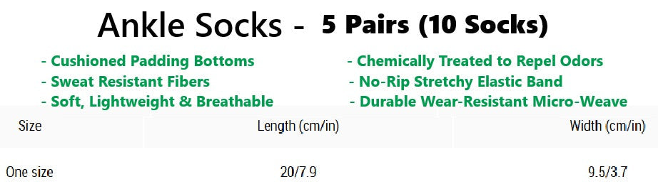 Mario Characters Ankle Socks (5 Pairs) The Perfect Sweat-Proof, Odor-Proof, Breathable Music Festival Socks