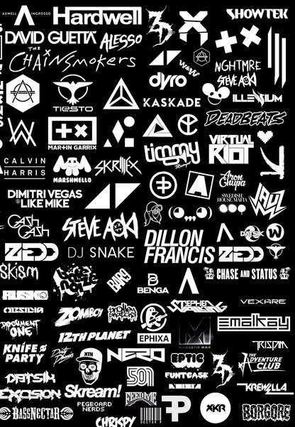 Shareable Choose Your Own Artst Logo Festival Sticker Set