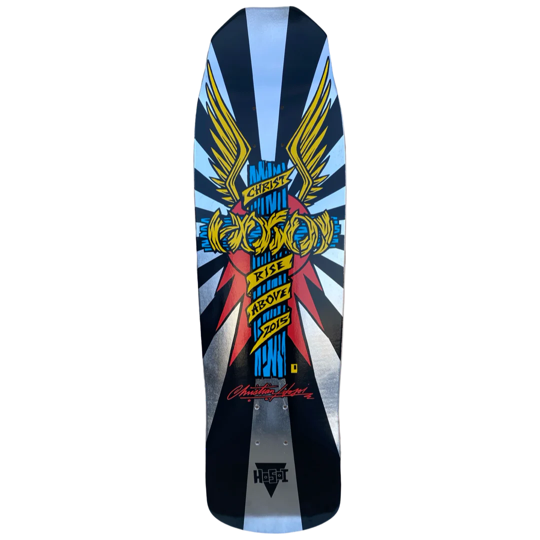 Hosoi Wings 9" LTD Silver Skateboard Deck - Happyart