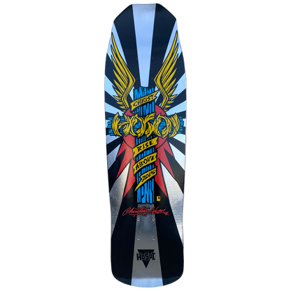 Hosoi Wings 9" LTD Silver Skateboard Deck - Happyart