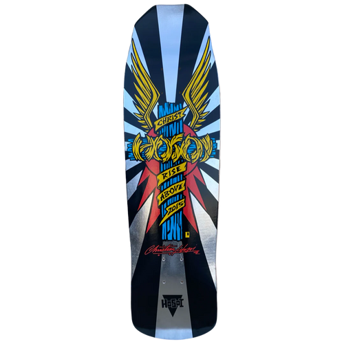 Hosoi Wings 9" LTD Silver Skateboard Deck - Happyart