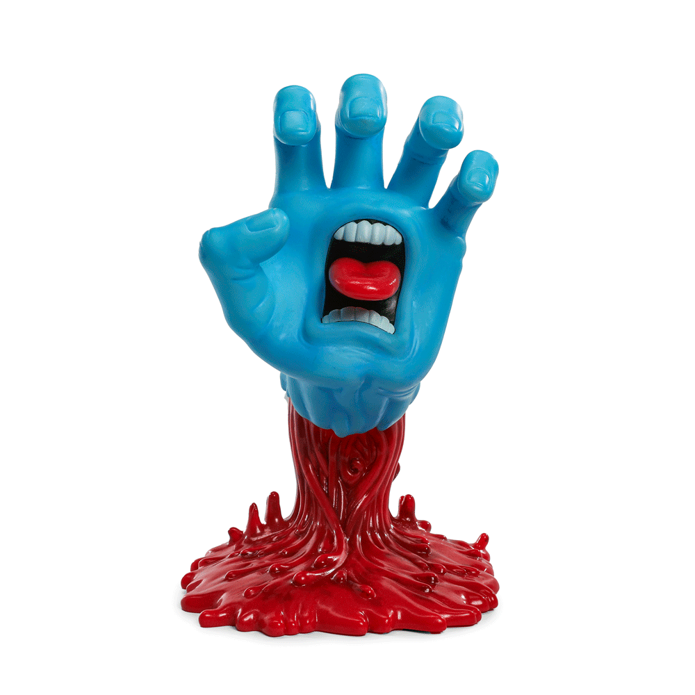 KIDROBOT x Santa Cruz 40th Anniversary Screaming Hand 9" Glow-In-The-Dark Vinyl Art Figure - Happyart 74.95 USD