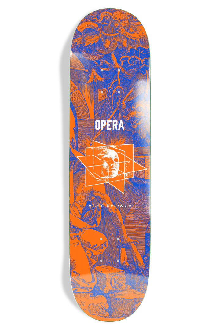 Opera Clay Kreiner Dimensions 8.25" Skateboard Deck - Happyart