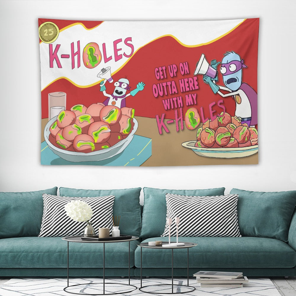 Custom EDM Artist Tapestry Rave Wall Hanging Music Festival Flag Camping Totem Decoration Large Multiple Sizes