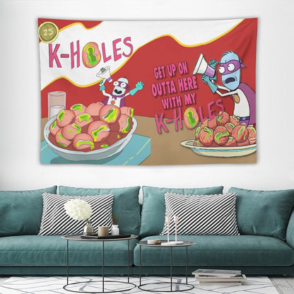 Custom EDM Artist Tapestry Rave Wall Hanging Music Festival Flag Camping Totem Decoration Large Multiple Sizes