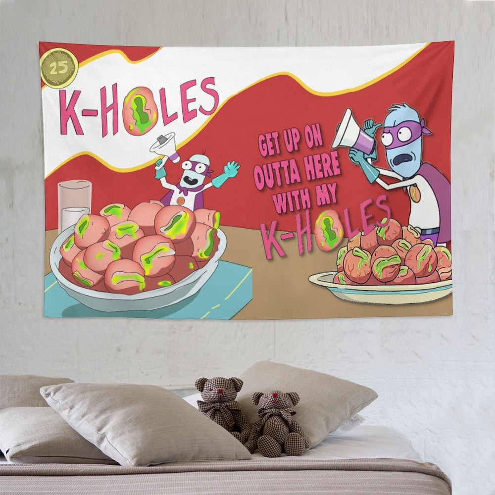 Custom EDM Artist Tapestry Rave Wall Hanging Music Festival Flag Camping Totem Decoration Large Multiple Sizes