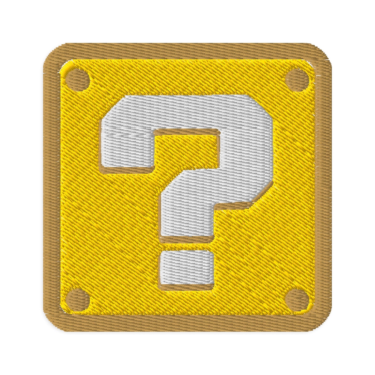 Mario Question Mark Embroidered Iron-on Patches