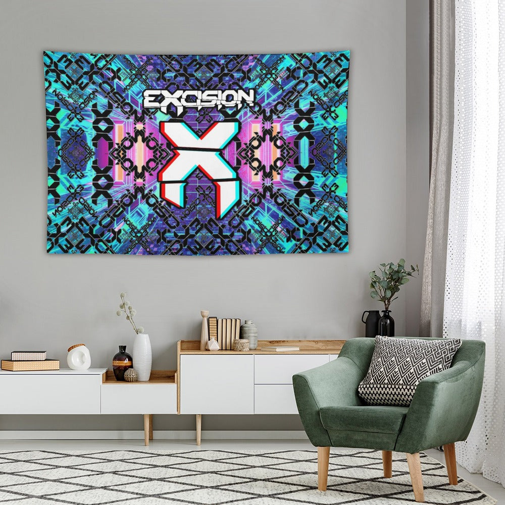 Custom EDM Artist Tapestry Rave Wall Hanging Music Festival Flag Camping Totem Decoration Large Multiple Sizes