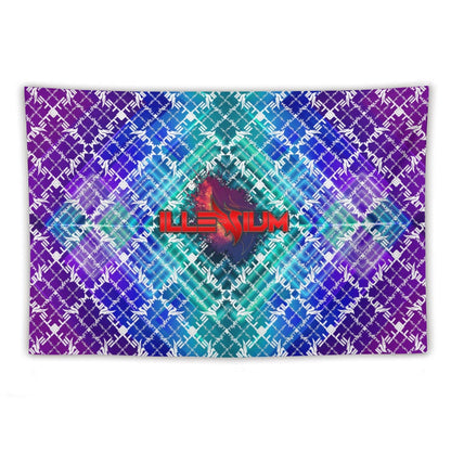 Custom EDM Artist Tapestry Rave Wall Hanging Music Festival Flag Camping Totem Decoration Large Multiple Sizes