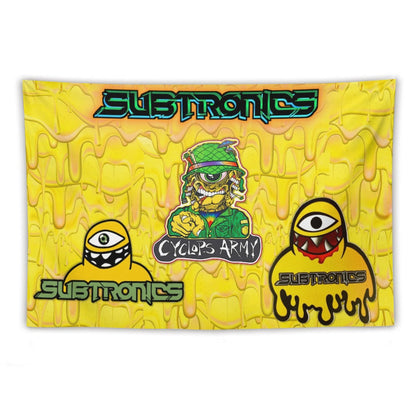 Custom EDM Artist Tapestry Rave Wall Hanging Music Festival Flag Camping Totem Decoration Large Multiple Sizes